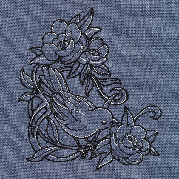 Art Nouveau Sparrow Corner - Image 3