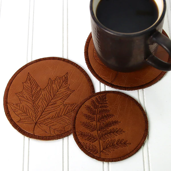 Aspen Leaf Coaster (In-the-Hoop) - Image 4