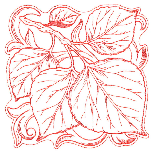 Aspen Leaves in Autumn Square - Image 5
