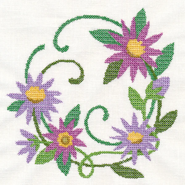 Aster Wreath (Cross Stitch) - Image 3