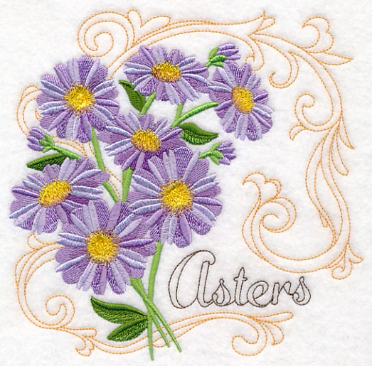 Asters with Flourish - Image 2