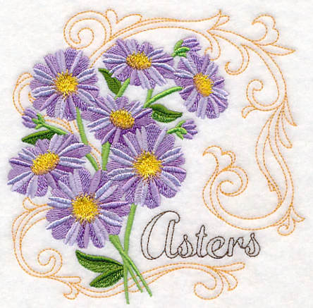 Asters with Flourish - Image 3