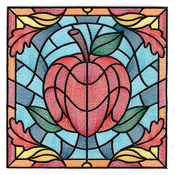 Autumn Accents Stained Glass - Apple - Image 5