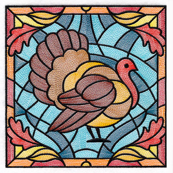 Autumn Accents Stained Glass - Turkey