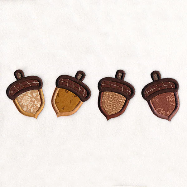 Autumn Acorn Border (Applique) - Image 4