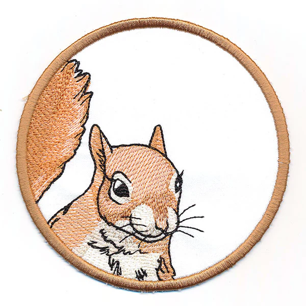 Autumn Animals Coasters - Squirrel (In-the-Hoop) - Image 3