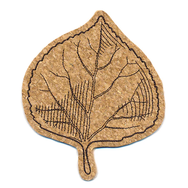 Autumn Aspen Leaf Coaster (In-the-Hoop) - Image 3