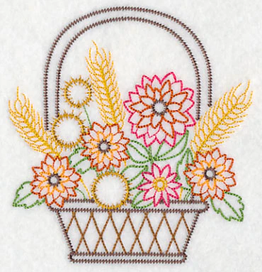Autumn Beauty Basket (Vintage) - Image 3