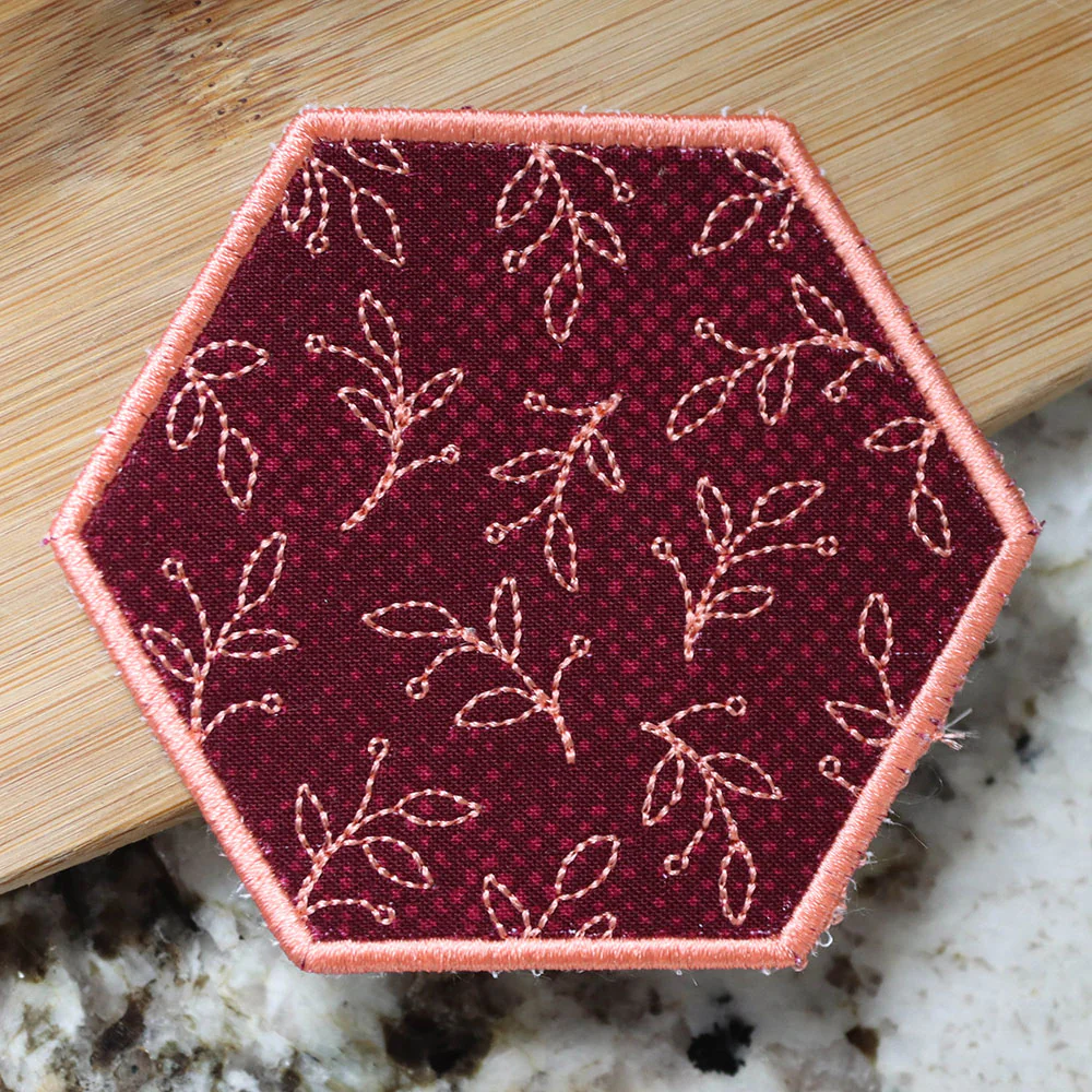 Autumn Blooms Hexagon Coaster - Image 3