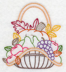 Autumn Bounty Basket (Vintage) - Image 4