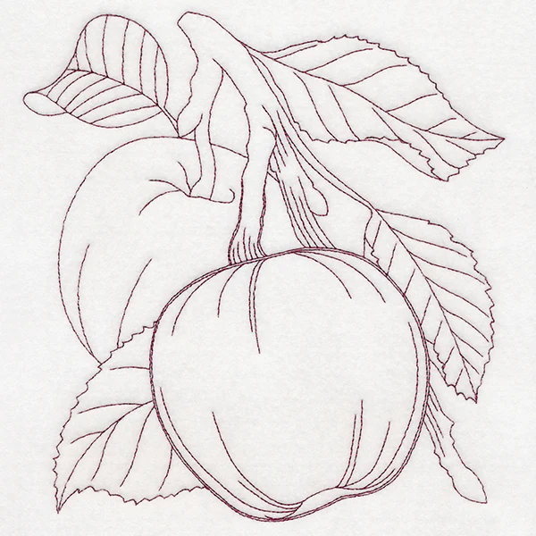 Autumn Bounty Quilting Square - Apples (Double Run)