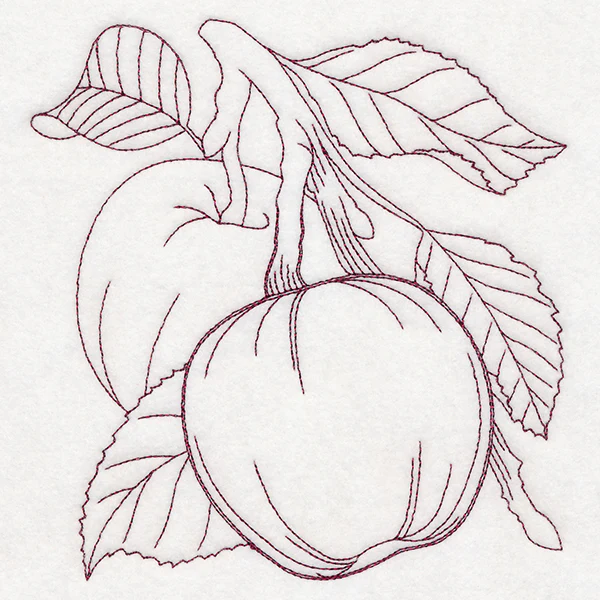 Autumn Bounty Quilting Square - Apples (Double Run) - Image 3