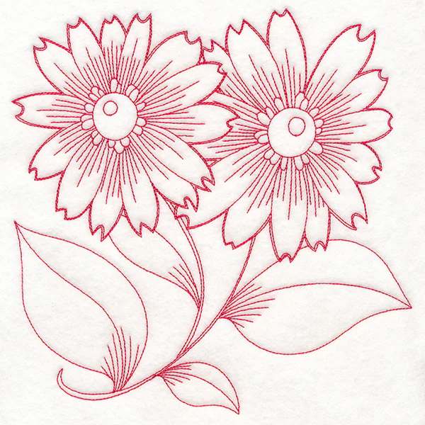 Autumn Bounty Quilting Square - Asters (Double Run) - Image 6