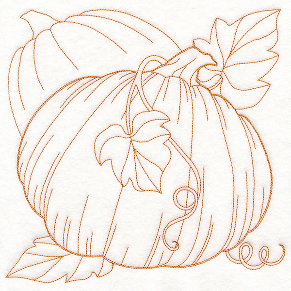 Autumn Bounty Quilting Square - Pumpkins (Double Run) - Image 6