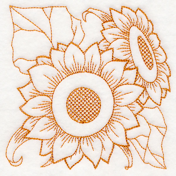 Autumn Bounty Quilting Square - Sunflowers (Double Run) - Image 5