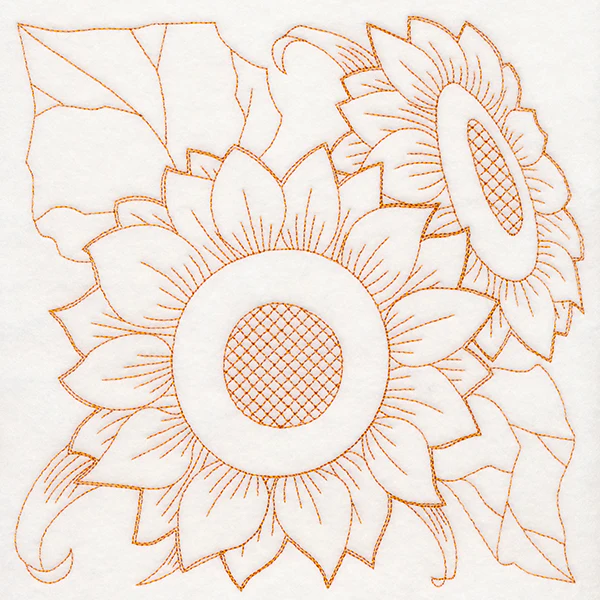 Autumn Bounty Quilting Square - Sunflowers (Double Run) - Image 6