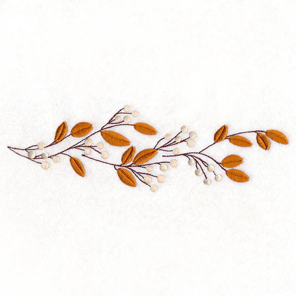 Autumn Branches and Berries Border - Image 3