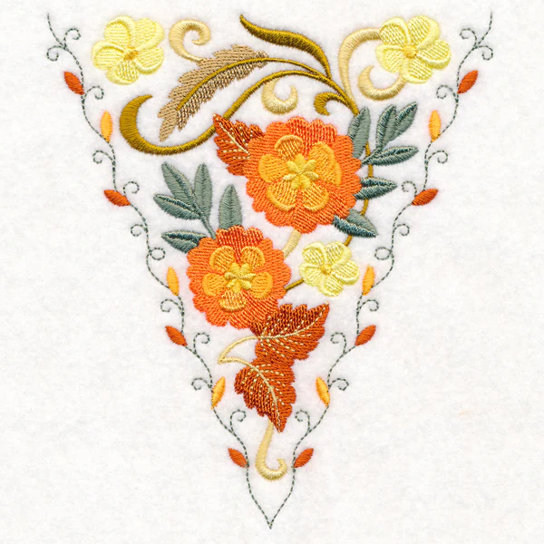 Autumn Bunting - Flowers and Wheat - Image 2
