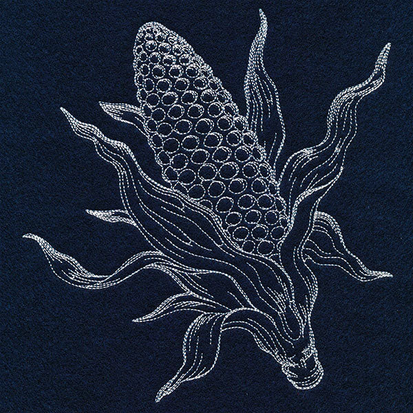 Autumn Corn Etching (Whitework) - Image 5