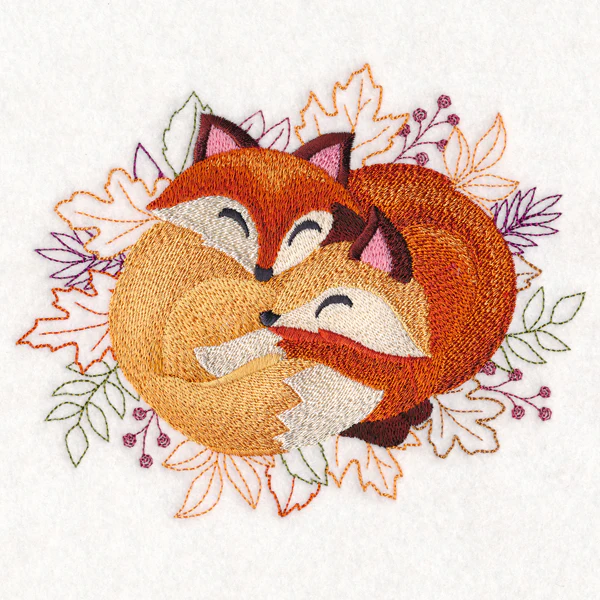 Autumn Cozy Cuddlers - Foxes - Image 2