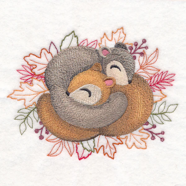 Autumn Cozy Cuddlers - Squirrels - Image 2