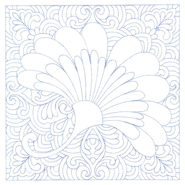 Autumn Delights Ginkgo Leaf Quilting Square (Double Run) - Image 2