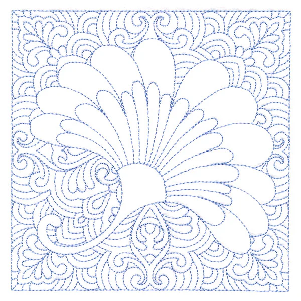 Autumn Delights Ginkgo Leaf Quilting Square (Double Run) - Image 4