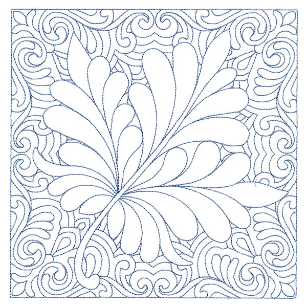 Autumn Delights Maple Leaf Quilting Square (Double Run) - Image 3