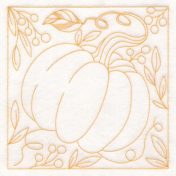 Autumn Details Quilting - Pumpkin (Double Run) - Image 9