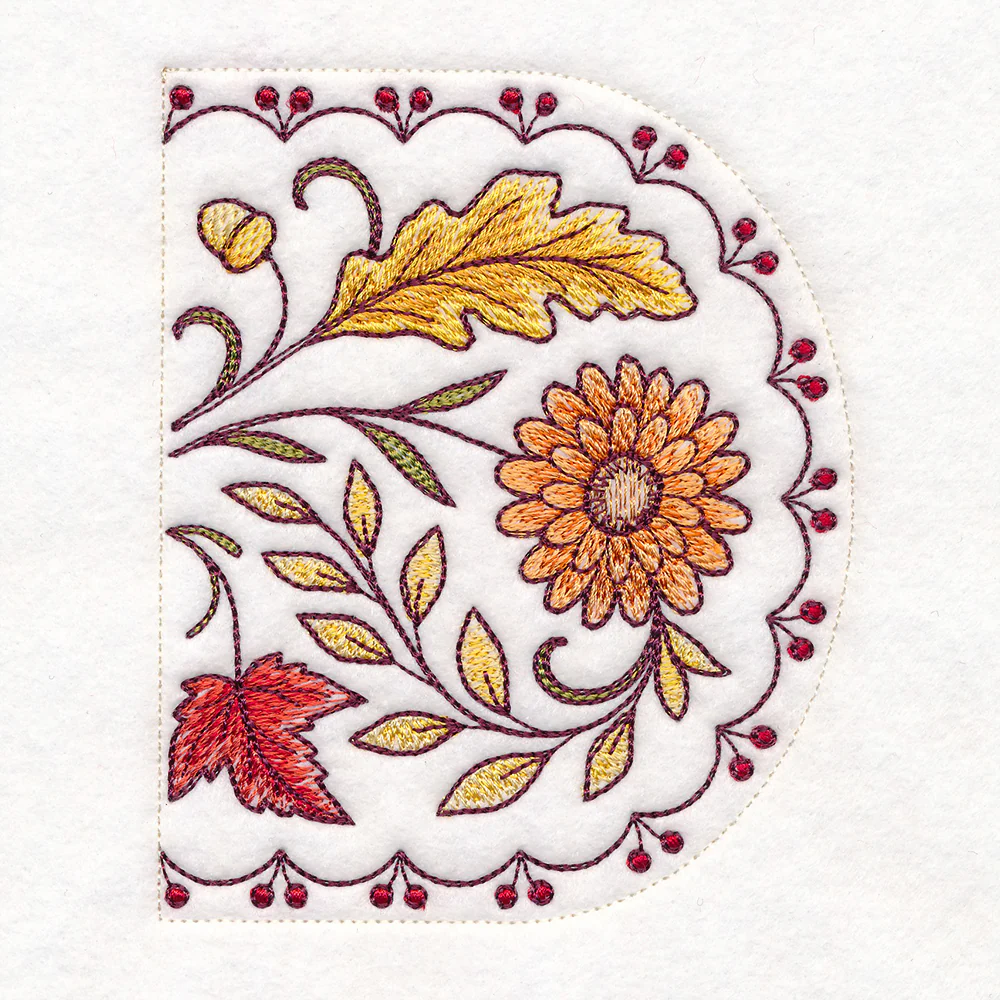Autumn Floral & Leaves Table Runner Set - Image 13