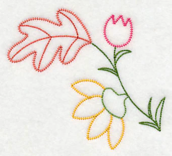 Autumn Flower Pair (Vintage)