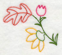 Autumn Flower Pair (Vintage) - Image 2