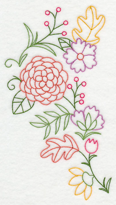 Autumn Flower Spray (Vintage) - Image 2