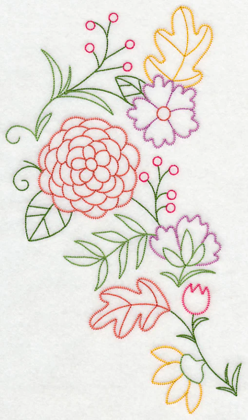 Autumn Flower Spray (Vintage) - Image 5