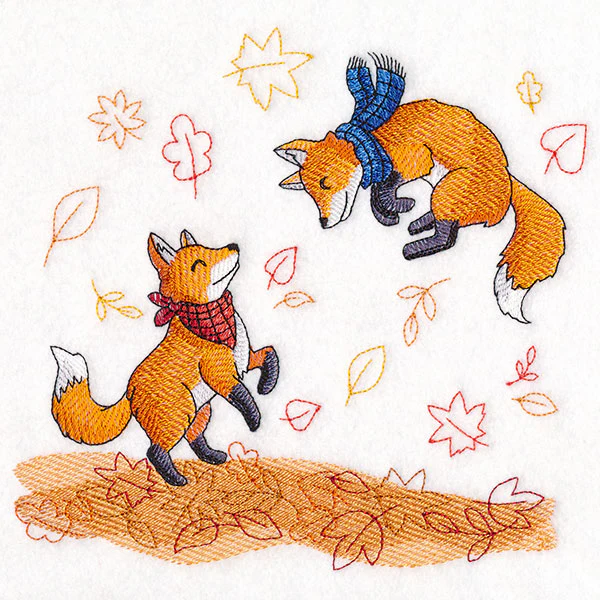 Autumn Fun Foxes - Image 2