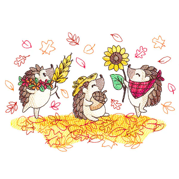 Autumn Fun Hedgehogs - Image 3