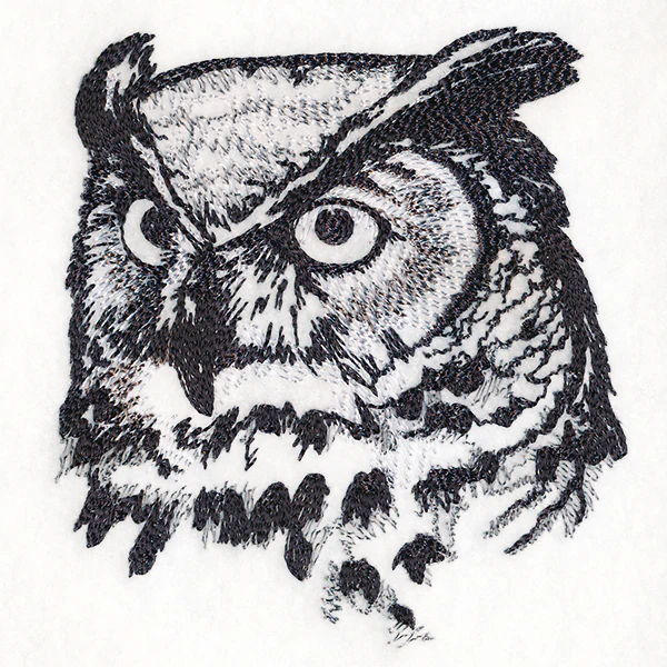 Autumn Great Horned Owl Sketch - Image 4