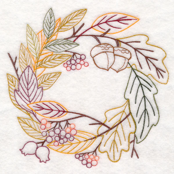 Autumn Harvest Potpourri Wreath (Vintage) - Image 2