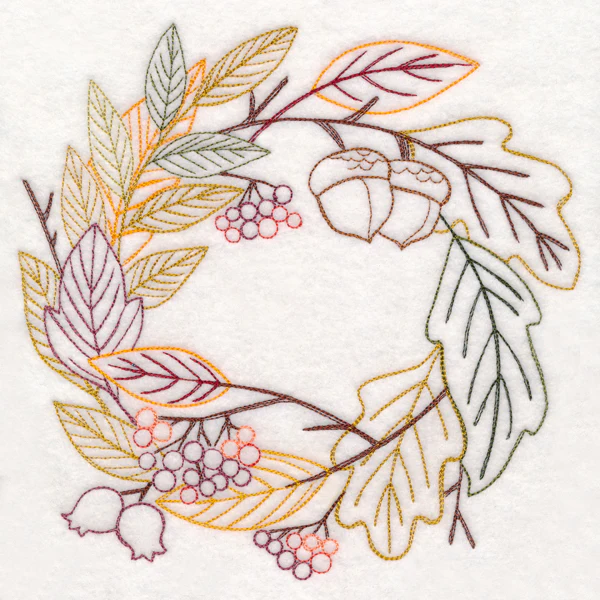 Autumn Harvest Potpourri Wreath (Vintage) - Image 6