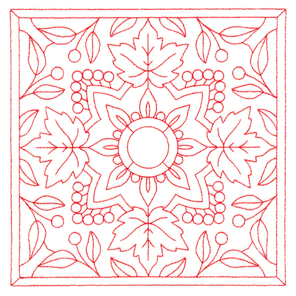 Autumn Kaleidoscope Quilting Square 2 (Double Run) - Image 3