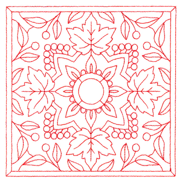 Autumn Kaleidoscope Quilting Square 2 (Double Run) - Image 4