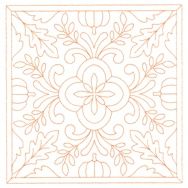 Autumn Kaleidoscope Quilting Square 3 (Double Run) - Image 6