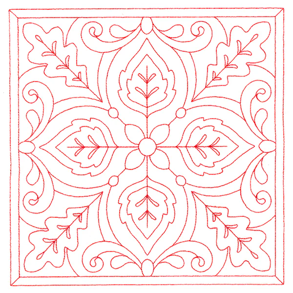 Autumn Kaleidoscope Quilting Square 5 (Double Run)