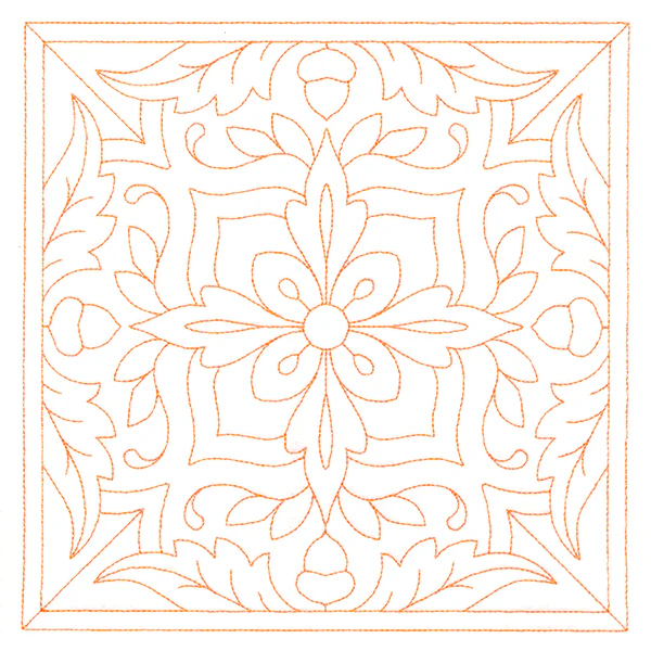 Autumn Kaleidoscope Quilting Square 6 (Double Run) - Image 6