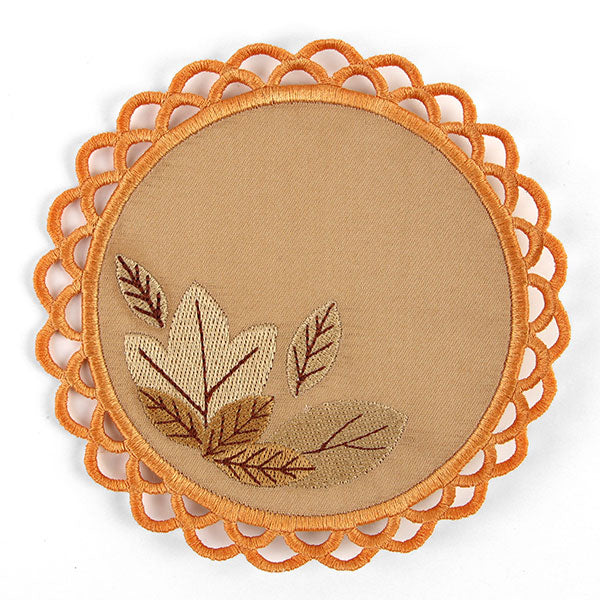 Autumn Leaves Pie Coaster (In-the-Hoop) - Image 5