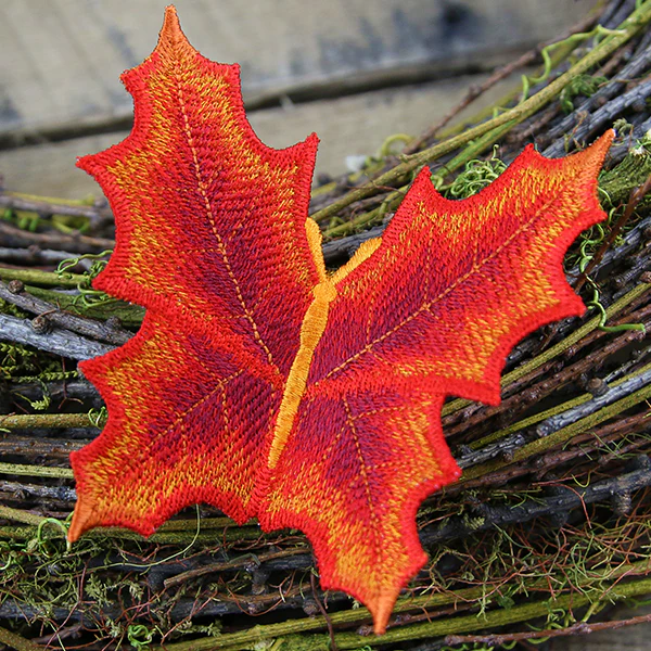 Autumn Maple Leaf Butterfly (In-the-Hoop) - Image 3