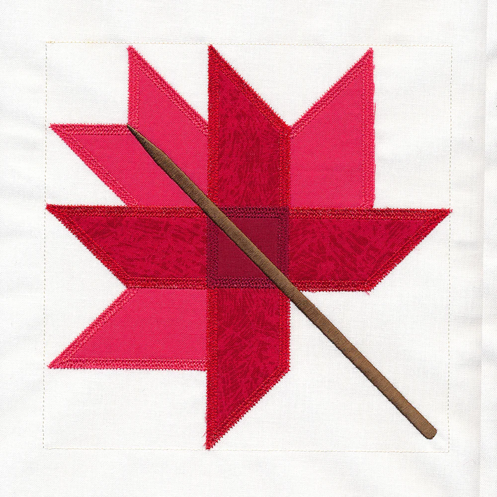 Autumn Maple Leaf Quilt Block (In-the-Hoop) - Image 4