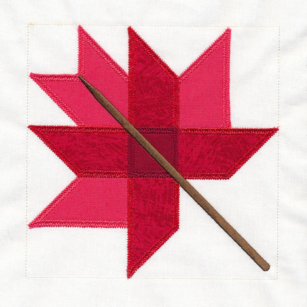 Autumn Maple Leaf Quilt Block (In-the-Hoop) - Image 5