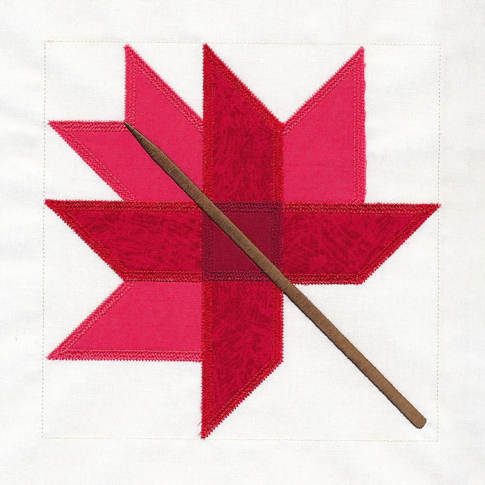 Autumn Maple Leaf Quilt Block (In-the-Hoop) - Image 7