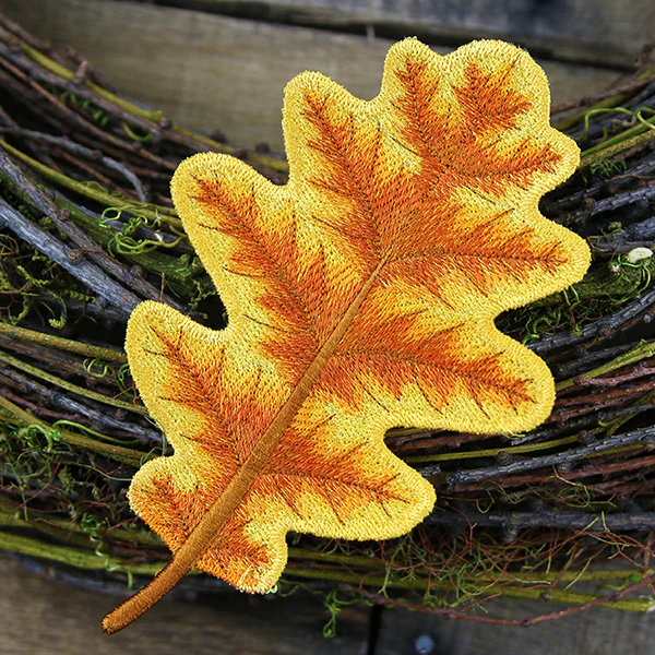 Autumn Oak Leaf (In-the-Hoop) - Image 3